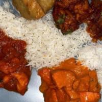 Paneer Tikka Masala · Pieces of homemade cheese marinated and cooked in tandoor and cooked with spiced tomato crea...