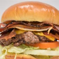Monster Burger   
 · 1/3LB ANGUS CHUCK GROUND BEEF PATTIES - SERVED ON GRILLED BRIOCHE BUN, BACON,TURKEY BREAST ,...