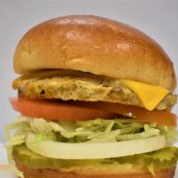 Garden Cheese Burger   
 · GARDEN  PATTIES - SERVED ON GRILLED BRIOCHE BUN, AMERICAN CHEESE,LETTUCE, 
TOMATOES, PICKLE,...