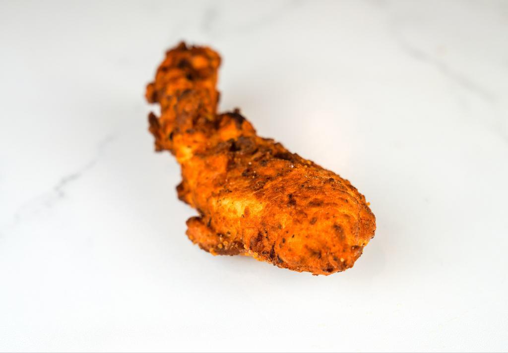 Jumbo Chicken Tender · 1 of our famous jumbo, buttermilk herb marinated, double hand-breaded chicken tenders