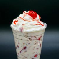 Strawberry With Cream · Fresh cut Strawberries mix in home made sweet Cream, sweet shredded Coconut, and almond Gran...