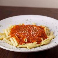 Mostaccioli Or Spaghetti · Pasta and marinara. Calories 693.