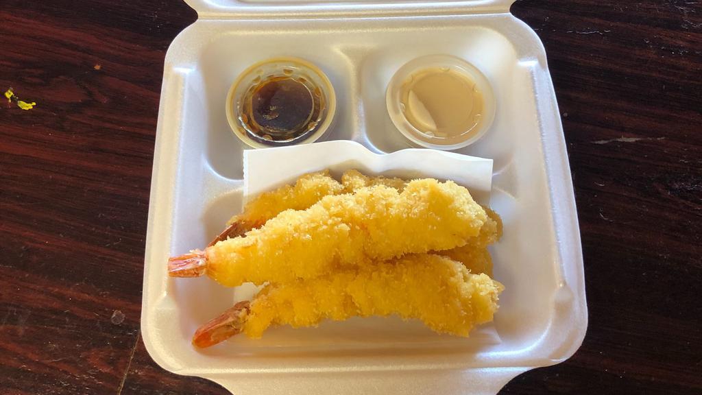 Shrimp Tempura（4） · light batter deep fried w jumbo shrimp