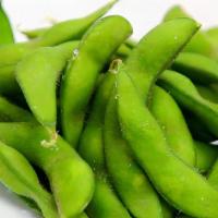 Edamame · lightly salted boiled soybeans in pod