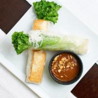 Vegetarian Spring Rolls (2 Rolls) · Noodles, lettuce, cucumbers, beansprout, and fried tofu wrapped in soft, clear rice paper. S...