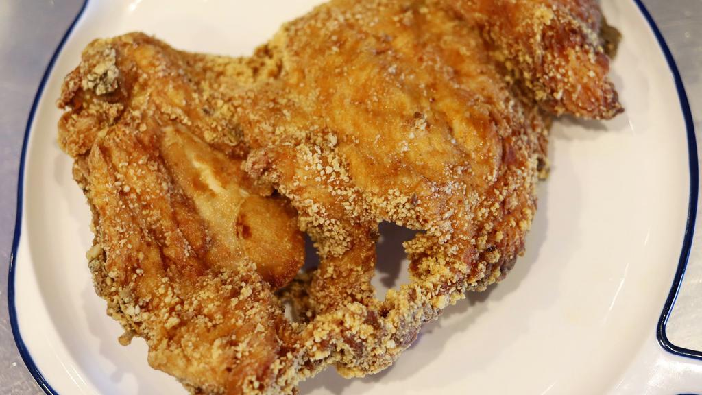Taiwan Fried Chicken Breast 台式香炸大鸡排 · Marinated whole chicken breast deep-fried with spices.