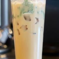 Mojito Coffee Latte 莫吉托奶咖 · Handshake dark roasted Peet's coffee with mint leaf and milk