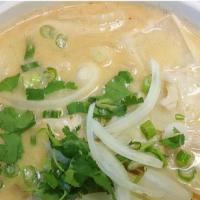Tum Ka Soup · Gluten free, spicy. Thai coconut hot and sour soup with lemongrass, galanga, lime leaves, ch...
