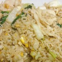Basil Fried Rice · Egg, Thai basil, cabbage, green beans, onion and mushroom.