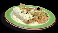 White Sands Chimichanga · Snappy. A chimichanga filled with spicy pork green chile and covered with our spicy queso fu...