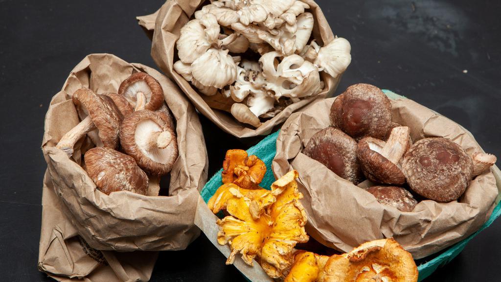 Seasonal Mushrooms · Hand-picked in Oregon and Washington, these mushrooms