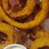 Onion Rings - Full · Gourmet breaded 3/4 inch thick cut onion rings with a perfect crunchy texture.