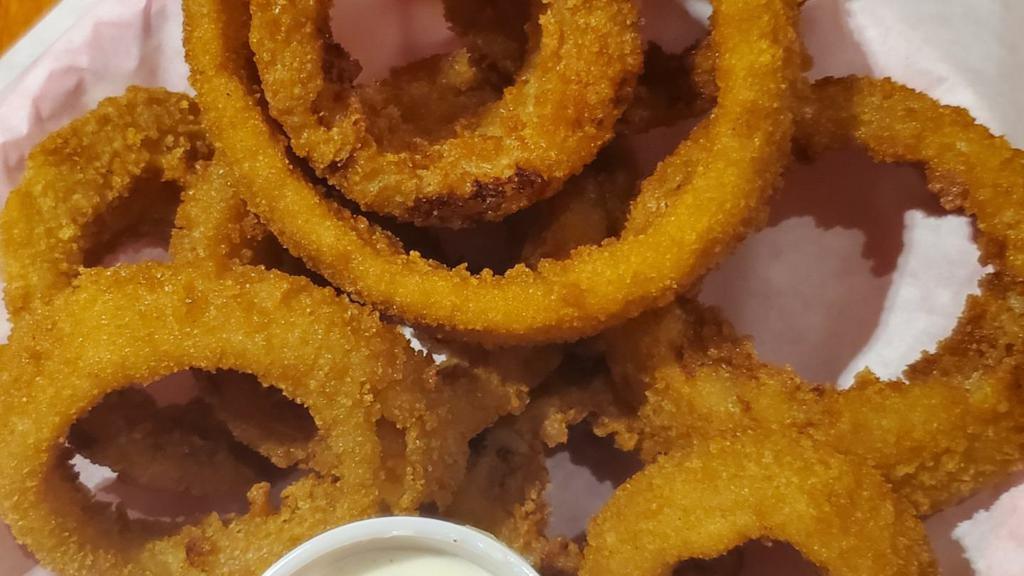 Onion Rings - Full · Gourmet breaded 3/4 inch thick cut onion rings with a perfect crunchy texture.