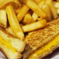 Kids' Grilled Cheese · Texas toast, with melted American cheese.