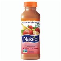 Naked Juice|Strawberry Banana · Contains strawberry, apple, banana and a hint of orange. 250 Calories