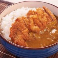 Tonkatsu Curry Bowl (Pork) · Crunchy pork cutlet served over rice with  rich and flavorful Japanese curry