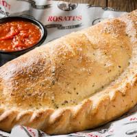 Cheese Calzone · Mozzarella cheese wrapped with butter brushed dough, sprinkled with Parmesan and oregano, th...