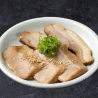 [Bara Toro Chashu] · Additional pork slice combo. Set of pork belly and tender pork cheek.