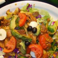 Fajita Salad · This salad is the lopez family's personal favorite. Your fresh garden salad, will be generou...