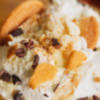 Buttermilk Banana Puddin' · A Southern classic gussied up with buttermilk whipped cream and Cloud Forest cacao nibs.