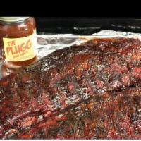 Whole Slab Of Ribs · Served with THE PLUGG BBQ Sauce