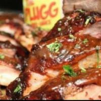 (4) Rib Bones  · Served with THE PLUGG BBQ Sauce