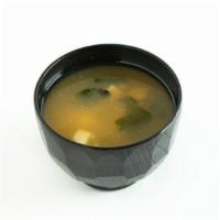 Nameko Miso Soup · Nameko mushroom scallions.