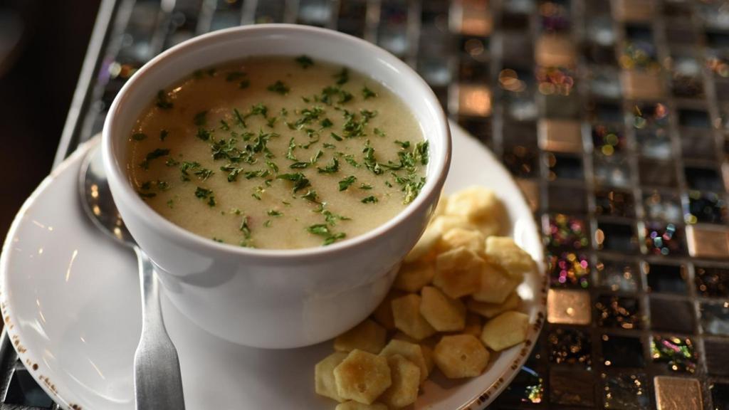 Chowder-Cup · A Northwest favorite. Housemade right here at HopsnDrops.