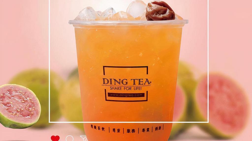 Guava Green Tea · Red Guava Green Tea shaken with a salted, dried plum.