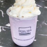 Taro Slush · Sweet and creamy taro blended with ice.