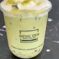 Matcha Milk Tea · Creamy matcha milk tea. Pairs well with red bean (recommend lowering sugar level), cheese fo...
