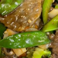 Mixed Vegetable With Beef · Mixed vegetables sauteed with beef.