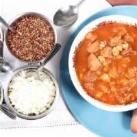 Menudo · This is what makes us famous, our Flagship dish! Triple cleaned tripe and slow cooked posole...
