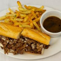 French Dip · Shaved prime rib and 