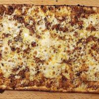 Kids Pizza · half size - tomato basil pesto, mozzarella cheese