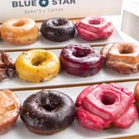 Assorted Dozen Donuts · Our show-stopping dozen, donut-party style! Hand picked by our staff, try a bite of each or ...