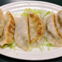 Pot Stickers(6) · pan fried,chicken, vegetable锅贴