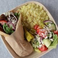 Gyro W/Sides · (cheaper delivery prices at eatgrkitchen.com)