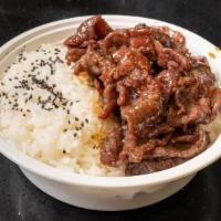 Teriyaki Beef · Large. Marinated beef with teriyaki sauce over rice.