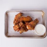 5 Wings New · 5 Bone In Wings Choice of Traditional Buffalo Sauce, Honey BBQ Sauce, or Garlic & Jalapeno R...