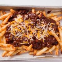 Chili Cheese Fries · Choice of Regular Fries, Sweet Fries, Or Mix, Topped with Mexican Cheese and Chili