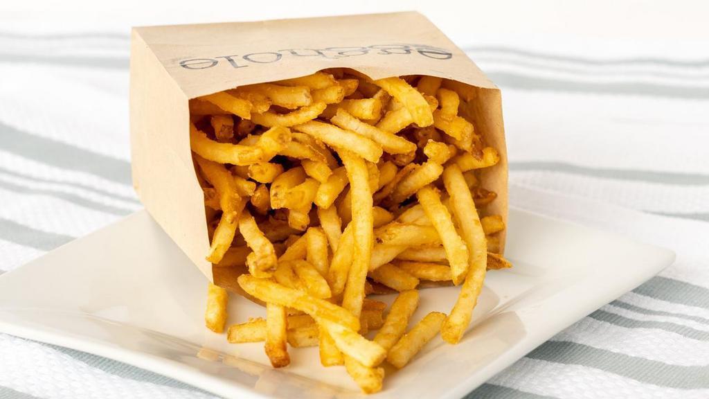 Skinny Fries · battered skinny fries deep fried in peanut oil