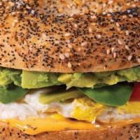 Garden Avocado Egg Sandwich · Fresh from the garden, this breakfast sandwich is loaded with plant power! Avocado, juicy to...