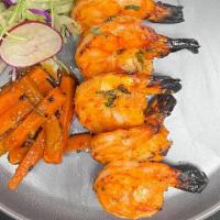 Tandoori Shrimp · Tandoori/clay oven grilled shrimp in-house marination