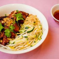 Rice Vermicelli With Bbq Chicken · 
