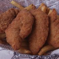Chicken Strips 'N Chips · 3 Piece of Chicken Strips served with French Fries
