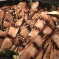 Chicken Teriyaki Dinner · Marinated grilled chicken over steamed vegetables with teriyaki sauce.