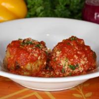 Meatballs In Marinara · An incredibly tasty mixture of lean ground beef, Italian sausage, and fresh herbs in marinar...