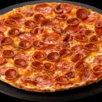 Bake @ Home Pepperoni Pizza · Medium thin crust. Bake at home from frozen.