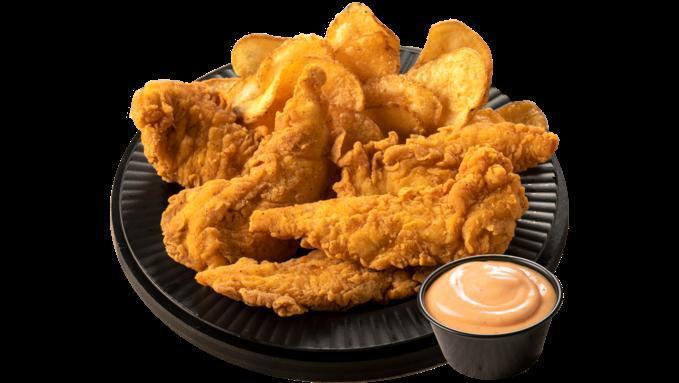 5 Piece Tender Dinner · Includes 5 pieces of Crispy Ranch Chicken Tenders, choice of potato and your choice of a dipping sauce.